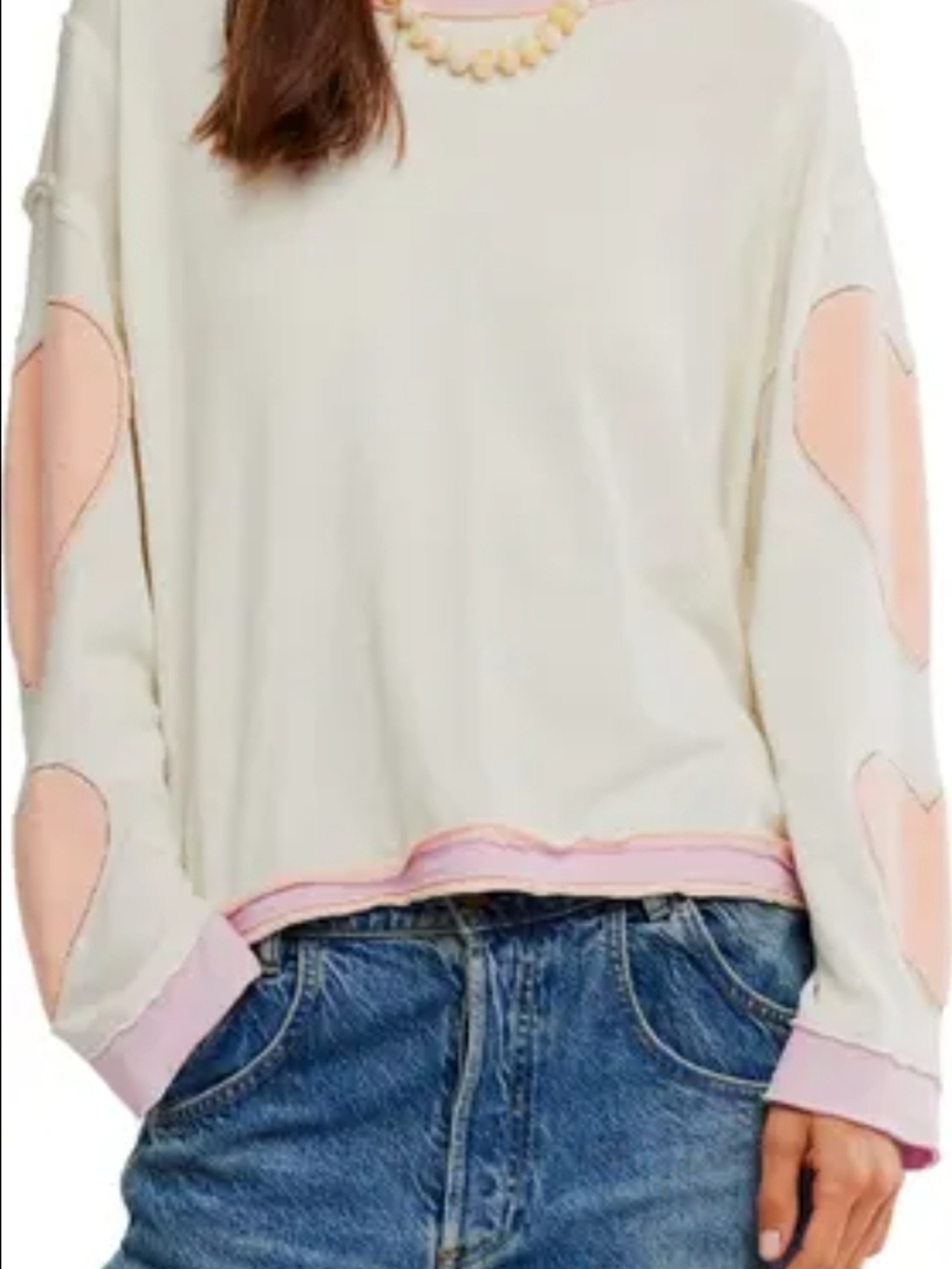 Free People You're a Star Cotton Knit Top size large